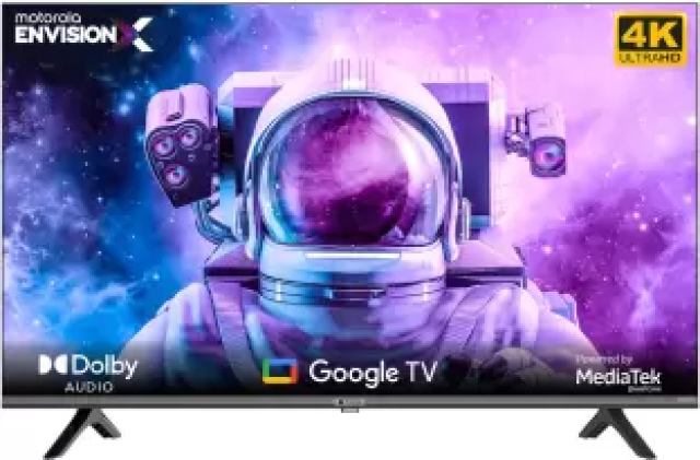 MOTOROLA EnvisionX 127 cm (50 inch) Ultra HD (4K) LED Smart Google TV with Inbuilt Box Speakers  (50UHDGDMBSXP)