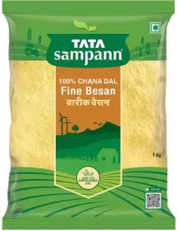 Tata Sampann 100% Chana Dal Fine Besan  (1 kg)