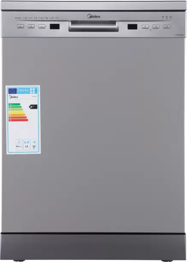 Midea TORRINO,WQP12-5201F Free Standing 13 Place Settings Intensive Kadhai Cleaning| No Pre-rinse Required Dishwasher